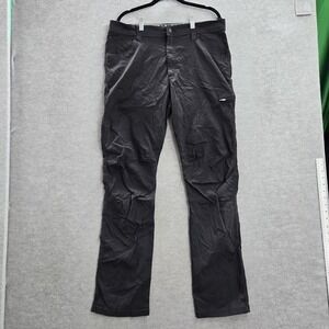 Wrangler Men Activewear Pants 36X34 Black Nylon Spandex All Terrain Gear Logo